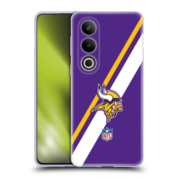 NFL Minnesota Vikings Logo Stripes Soft Gel Case for OPPO OnePlus Ace 3V 5G