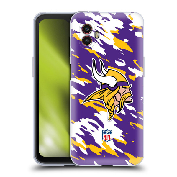 NFL Minnesota Vikings Logo Camou Soft Gel Case for Samsung Galaxy Xcover6 Pro/Pro2