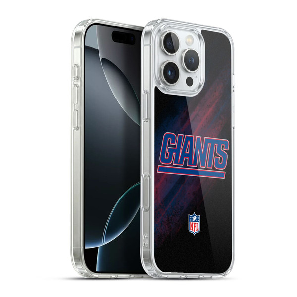 NFL New York Giants Logo Blur Soft Gel Case for Apple iPhone 16 Pro Max & MagSafe