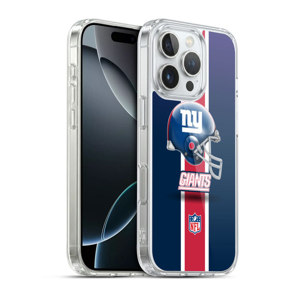 NFL New York Giants Logo Helmet Soft Gel Case for Apple iPhone 16 Pro & MagSafe