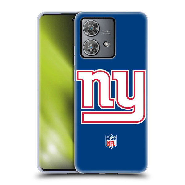 NFL New York Giants Logo Plain Soft Gel Case for Motorola Edge 40 Neo 5G
