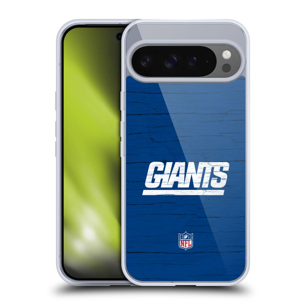 NFL New York Giants Logo Distressed Look Soft Gel Case for Google Pixel 9 Pro XL
