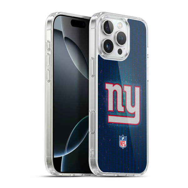 NFL New York Giants Artwork LED Soft Gel Case for Apple iPhone 16 Pro Max & MagSafe