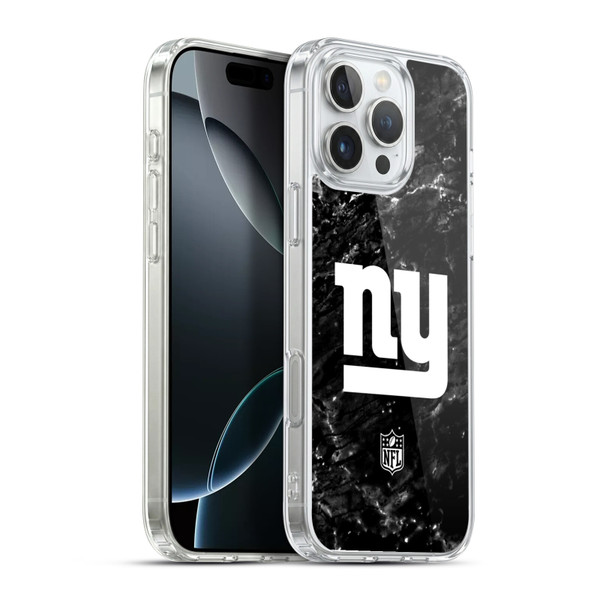 NFL New York Giants Artwork Marble Soft Gel Case for Apple iPhone 16 Pro Max & MagSafe