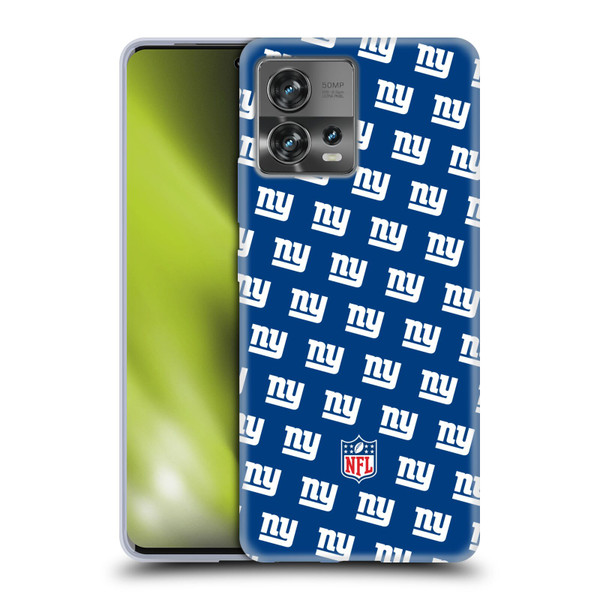 NFL New York Giants Artwork Patterns Soft Gel Case for Motorola Moto Edge 30 Fusion