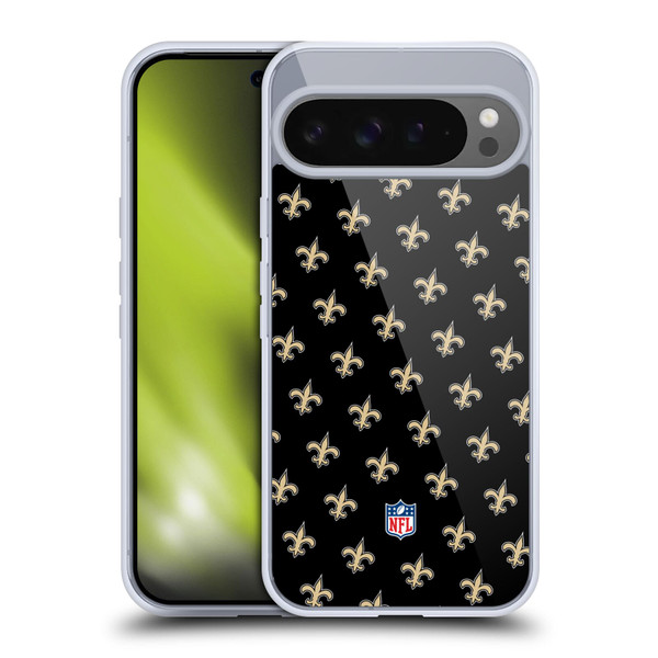 NFL New Orleans Saints Artwork Patterns Soft Gel Case for Google Pixel 9 Pro XL