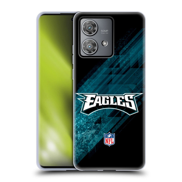 NFL Philadelphia Eagles Logo Blur Soft Gel Case for Motorola Edge 40 Neo 5G