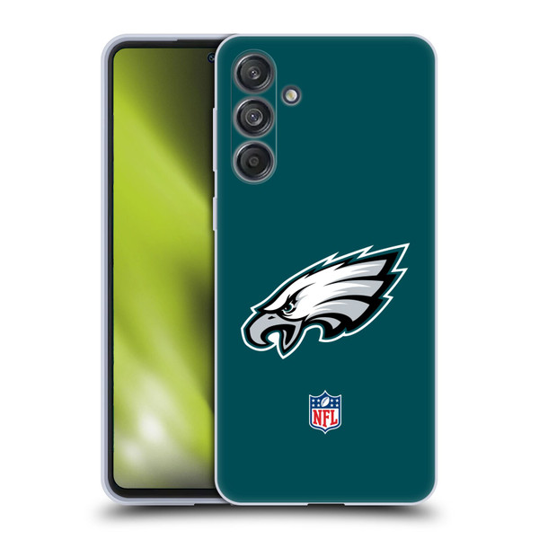 NFL Philadelphia Eagles Logo Plain Soft Gel Case for Samsung Galaxy M55 5G