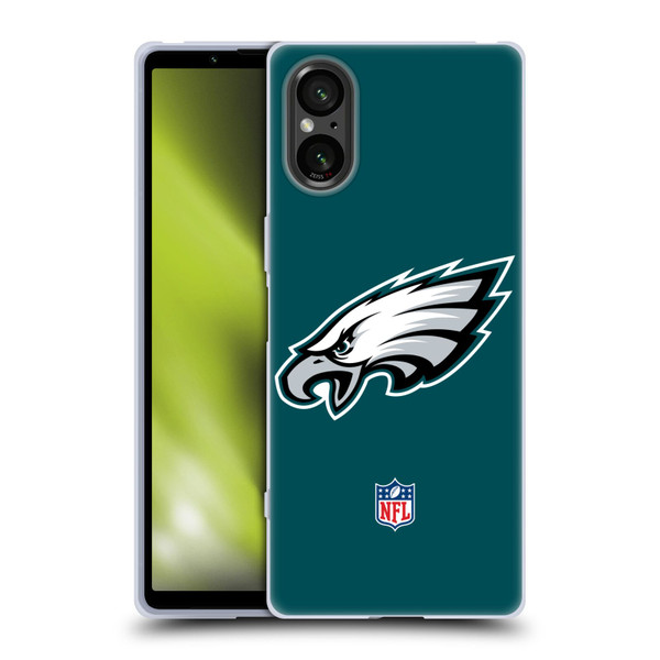 NFL Philadelphia Eagles Logo Plain Soft Gel Case for Sony Xperia 5 V 5G
