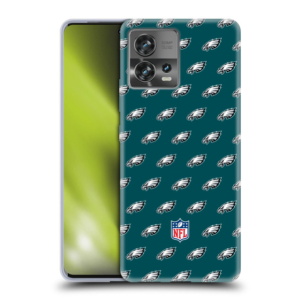 NFL Philadelphia Eagles Artwork Patterns Soft Gel Case for Motorola Moto Edge 30 Fusion