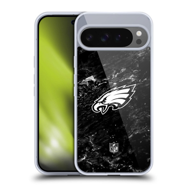 NFL Philadelphia Eagles Artwork Marble Soft Gel Case for Google Pixel 9 Pro XL