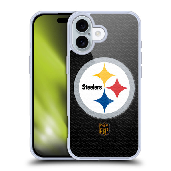 NFL Pittsburgh Steelers Logo Football Soft Gel Case for Apple iPhone 16