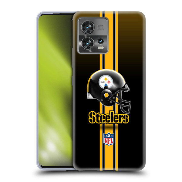 NFL Pittsburgh Steelers Logo Helmet Soft Gel Case for Motorola Moto Edge 30 Fusion