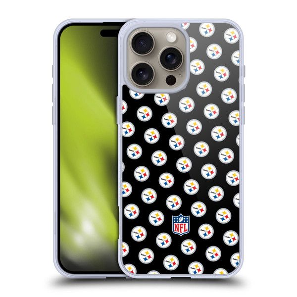 NFL Pittsburgh Steelers Artwork Patterns Soft Gel Case for Apple iPhone 16 Pro Max