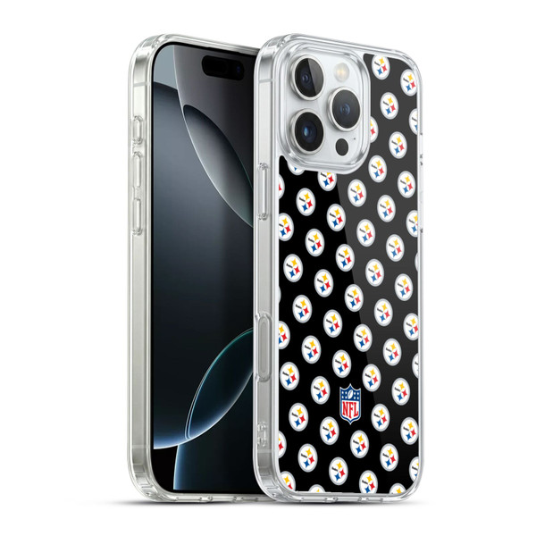 NFL Pittsburgh Steelers Artwork Patterns Soft Gel Case for Apple iPhone 16 Pro Max & MagSafe