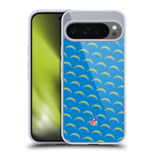 NFL Los Angeles Chargers Artwork Patterns Soft Gel Case for Google Pixel 9 Pro XL
