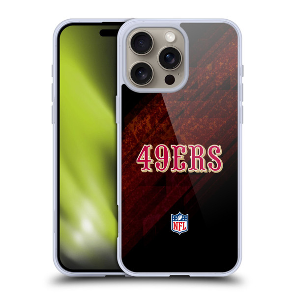 NFL San Francisco 49Ers Logo Blur Soft Gel Case for Apple iPhone 16 Pro Max