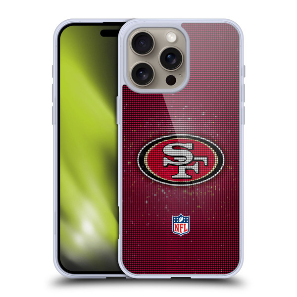 NFL San Francisco 49ers Artwork LED Soft Gel Case for Apple iPhone 16 Pro Max