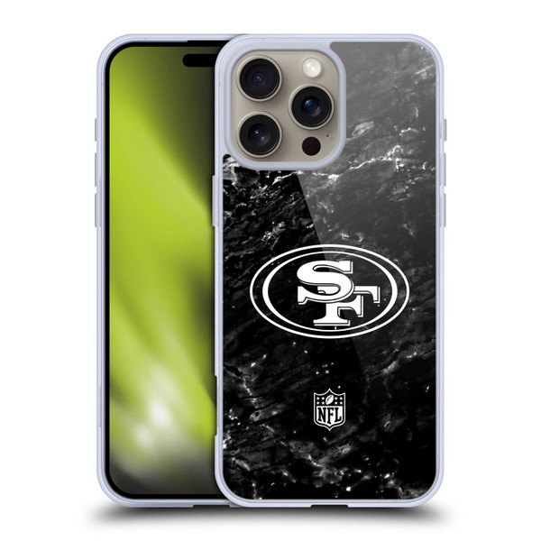 NFL San Francisco 49ers Artwork Marble Soft Gel Case for Apple iPhone 16 Pro Max