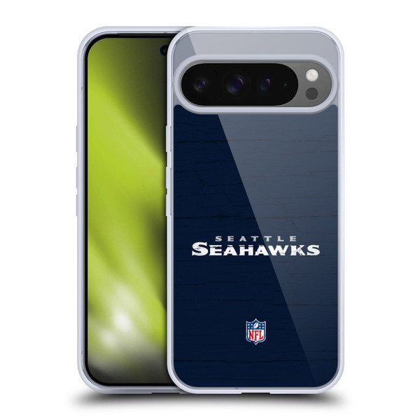 NFL Seattle Seahawks Logo Distressed Look Soft Gel Case for Google Pixel 9 Pro XL
