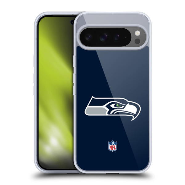 NFL Seattle Seahawks Logo Plain Soft Gel Case for Google Pixel 9 Pro XL