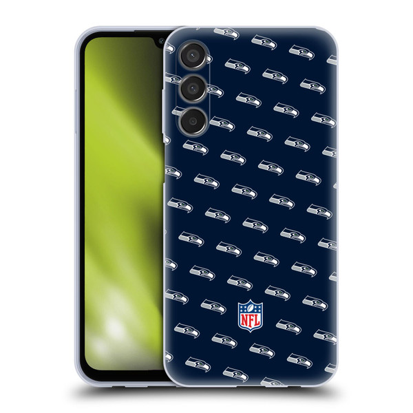 NFL Seattle Seahawks Artwork Patterns Soft Gel Case for Samsung Galaxy M15/F15 5G