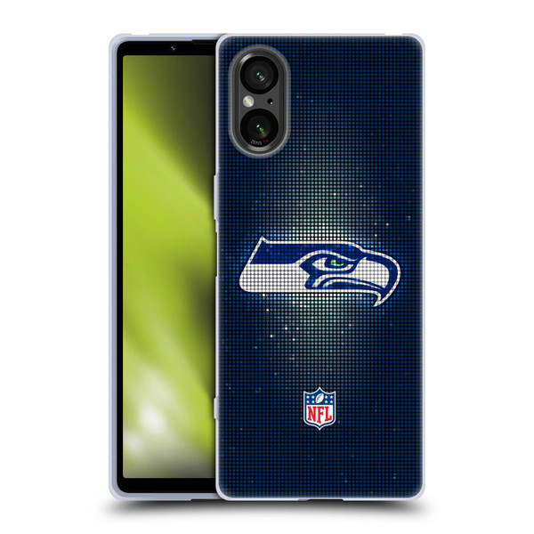 NFL Seattle Seahawks Artwork LED Soft Gel Case for Sony Xperia 5 V 5G
