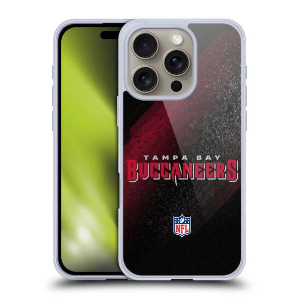 NFL Tampa Bay Buccaneers Logo Blur Soft Gel Case for Apple iPhone 16 Pro