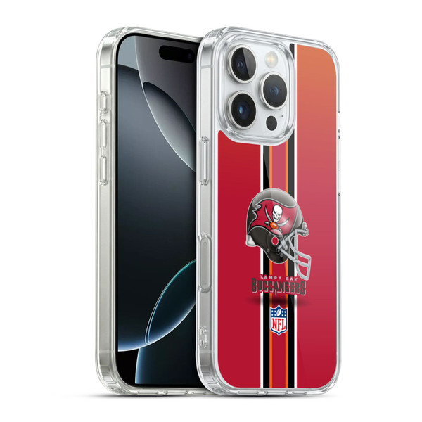 NFL Tampa Bay Buccaneers Logo Helmet Soft Gel Case for Apple iPhone 16 Pro & MagSafe