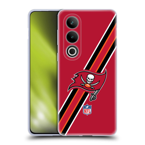 NFL Tampa Bay Buccaneers Logo Stripes Soft Gel Case for OPPO OnePlus Ace 3V 5G