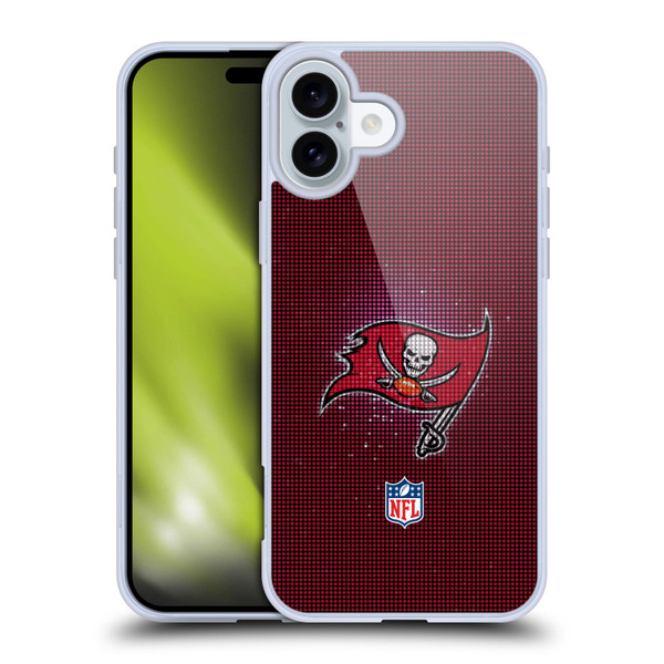 NFL Tampa Bay Buccaneers Artwork LED Soft Gel Case for Apple iPhone 16 Plus