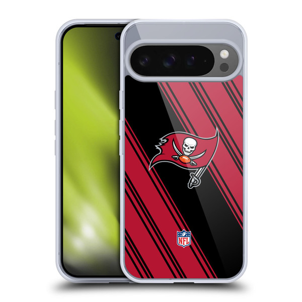 NFL Tampa Bay Buccaneers Artwork Stripes Soft Gel Case for Google Pixel 9 Pro XL