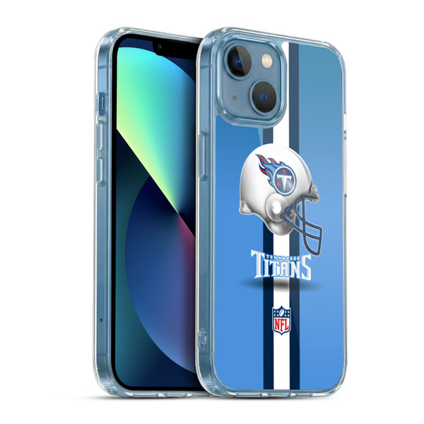 NFL Tennessee Titans Logo Helmet Soft Gel Case for Apple iPhone 13 Mini & MagSafe