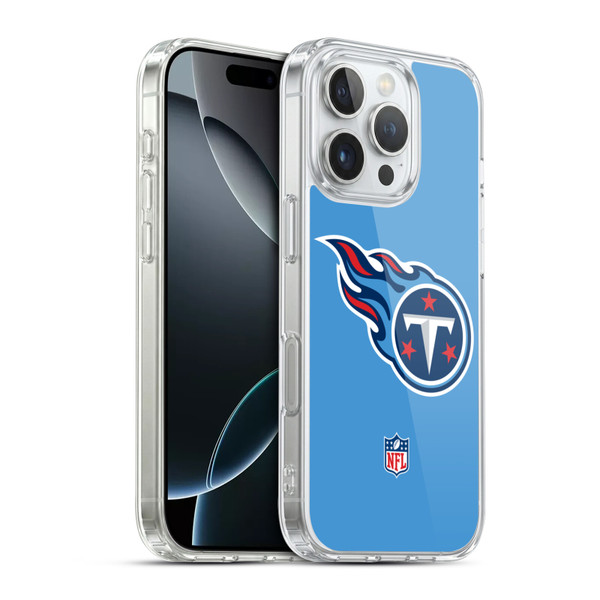 NFL Tennessee Titans Logo Plain Soft Gel Case for Apple iPhone 16 Pro & MagSafe