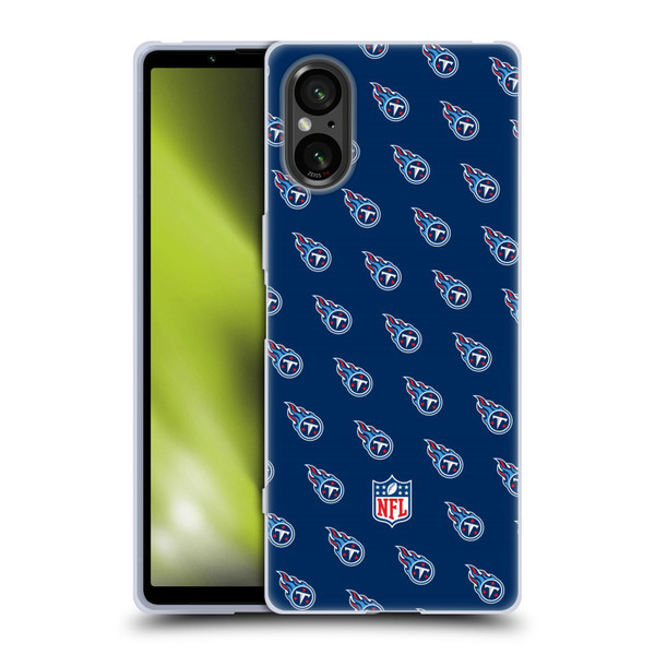 NFL Tennessee Titans Artwork Patterns Soft Gel Case for Sony Xperia 5 V 5G