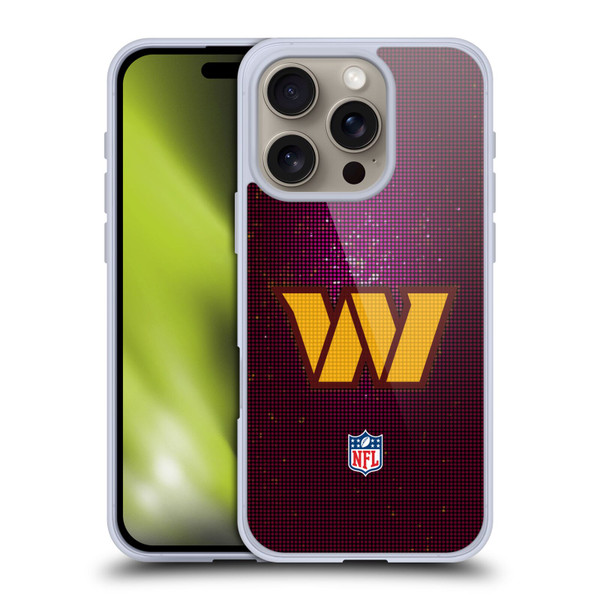 NFL Washington Football Team Artwork LED Soft Gel Case for Apple iPhone 16 Pro