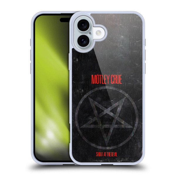 Motley Crue Albums SATD Star Soft Gel Case for Apple iPhone 16 Plus