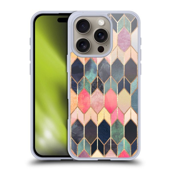 Elisabeth Fredriksson Geometric Design And Pattern Colourful Stained Glass Soft Gel Case for Apple iPhone 16 Pro