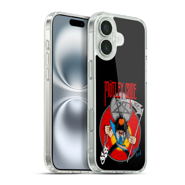 Motley Crue Key Art Allister Soft Gel Case for Apple iPhone 16 Plus & MagSafe