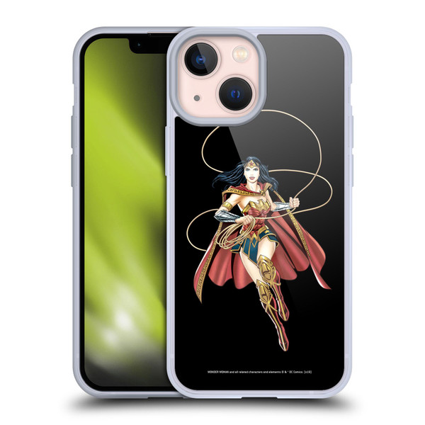 Wonder Woman DC Comics Character Art Lasso Of Truth Soft Gel Case for Apple iPhone 13 Mini