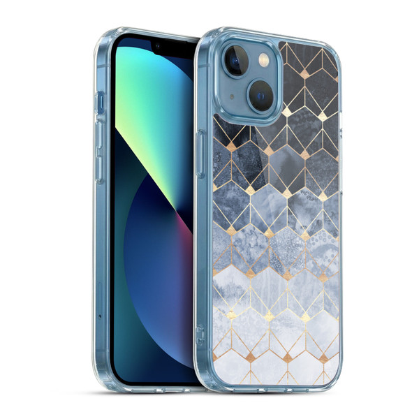 Elisabeth Fredriksson Sparkles Hexagons And Diamonds Soft Gel Case for Apple iPhone 13 Mini & MagSafe