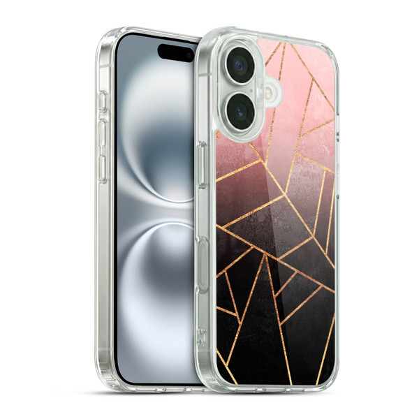 Elisabeth Fredriksson Sparkles Pink And Black Soft Gel Case for Apple iPhone 16 & MagSafe