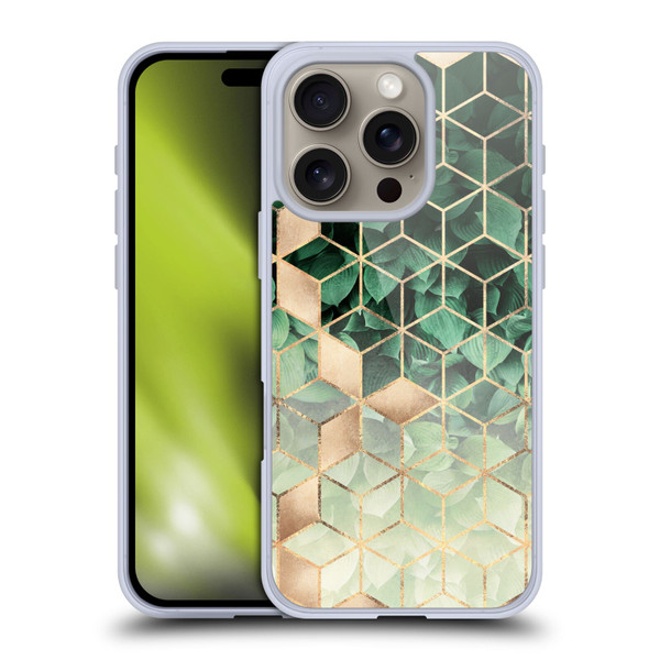Elisabeth Fredriksson Sparkles Leaves And Cubes Soft Gel Case for Apple iPhone 16 Pro