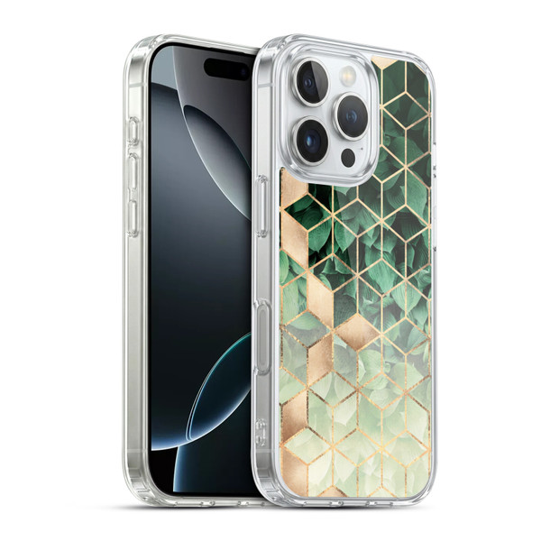 Elisabeth Fredriksson Sparkles Leaves And Cubes Soft Gel Case for Apple iPhone 16 Pro & MagSafe