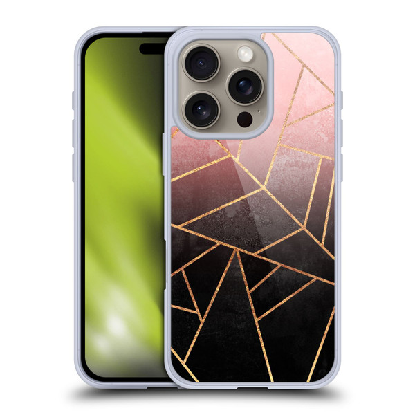 Elisabeth Fredriksson Sparkles Pink And Black Soft Gel Case for Apple iPhone 16 Pro