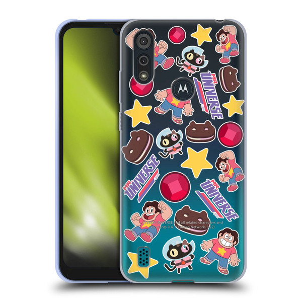 Steven Universe Graphics Icons Soft Gel Case for Motorola Moto E6s (2020)