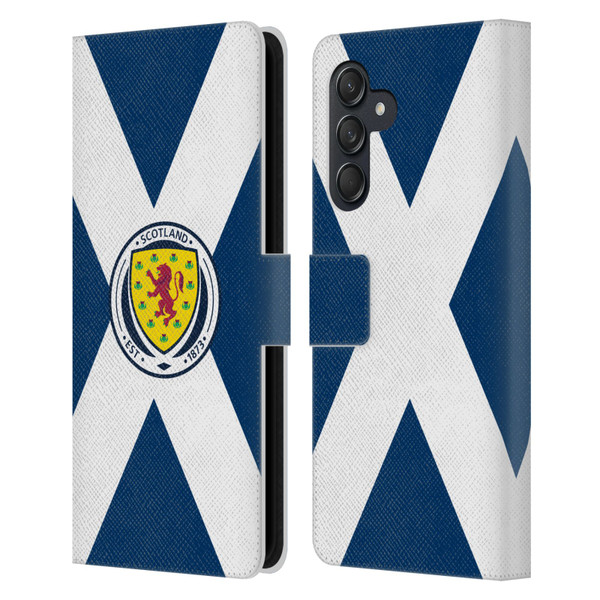 Scotland National Football Team Logo 2 Scotland Flag Leather Book Wallet Case Cover For Samsung Galaxy M55 5G