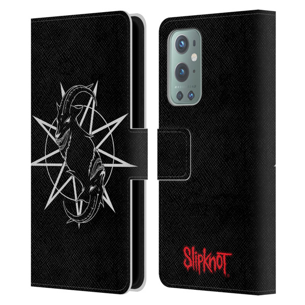 Slipknot Key Art Goat Logo Leather Book Wallet Case Cover For OnePlus 9