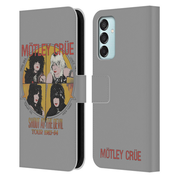 Motley Crue Tours SATD Vintage Leather Book Wallet Case Cover For Samsung Galaxy M15/F15 5G