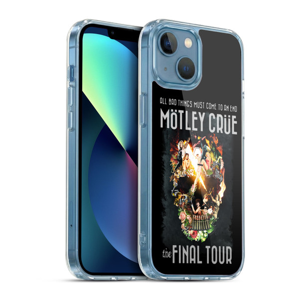 Motley Crue Tours All Bad Things Final Soft Gel Case for Apple iPhone 13 Mini & MagSafe